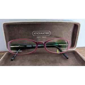 Coach Adelle 534 Plum Teal Eyeglasses Frames w/ Case Women's Full Rim
